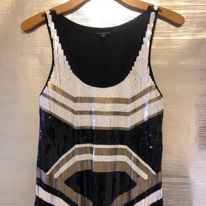 Express - Black Tank with Sequenced Front